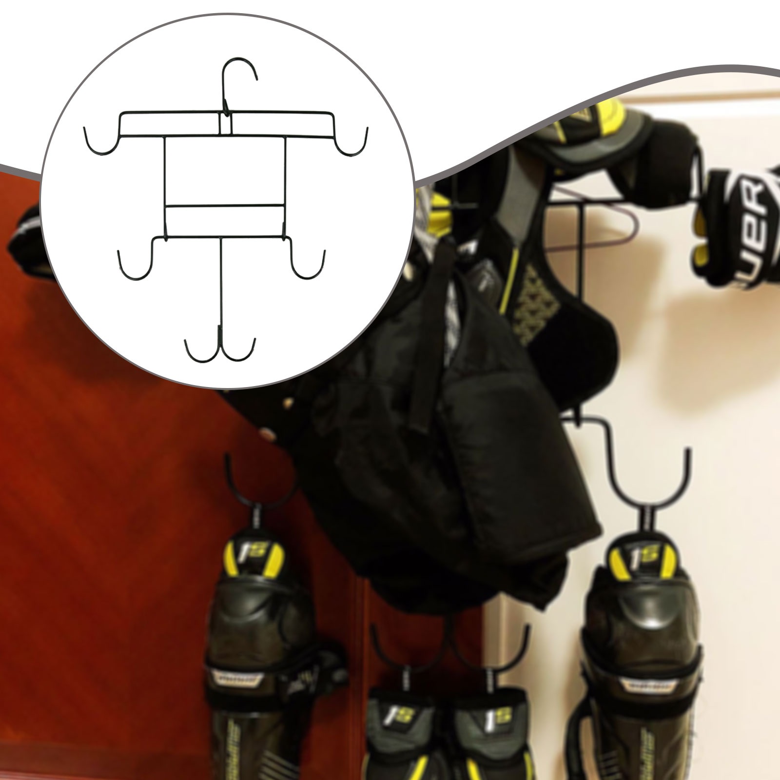 Sports Equipment Drying Rack - Buz Hokeyi Ekipmanları Kurutma Rafı Spor