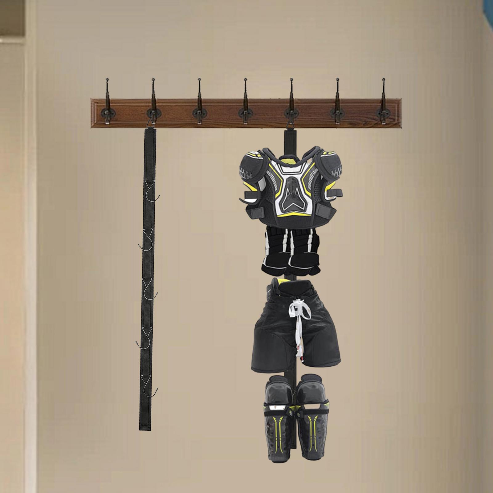 Sports Equipment Drying Rack - Ayarlanabilir Hooks ile taşınabilir hokey ekipmanları