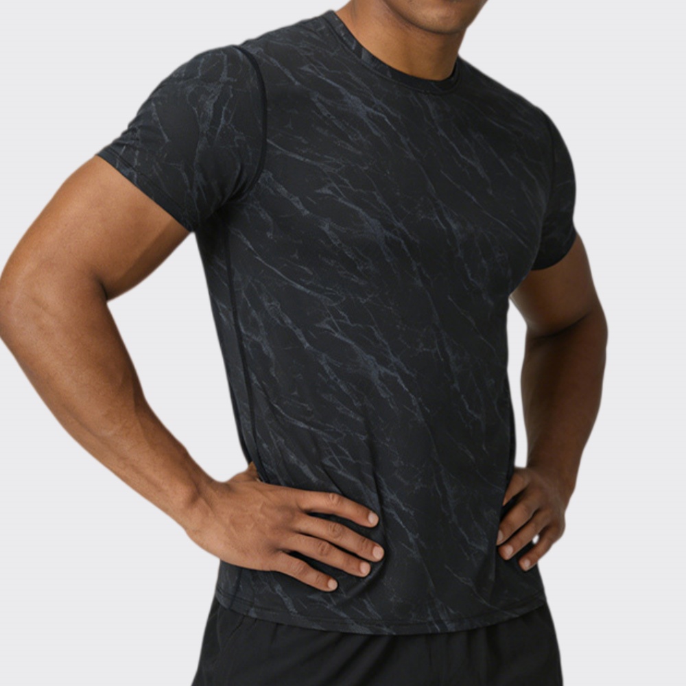 Sports Equipment Logos - Yaz erkek Çabuk Kuruyan Spor T-Shirt