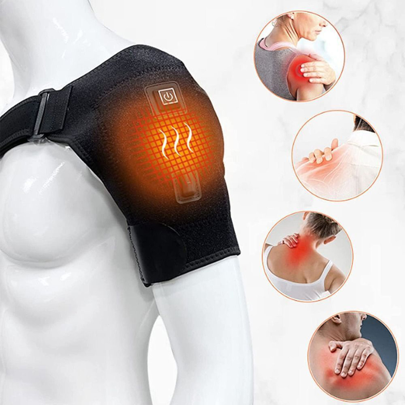 Sports Equipment United - Usb ısıtmalı omuzluk Rotator manşet desteği