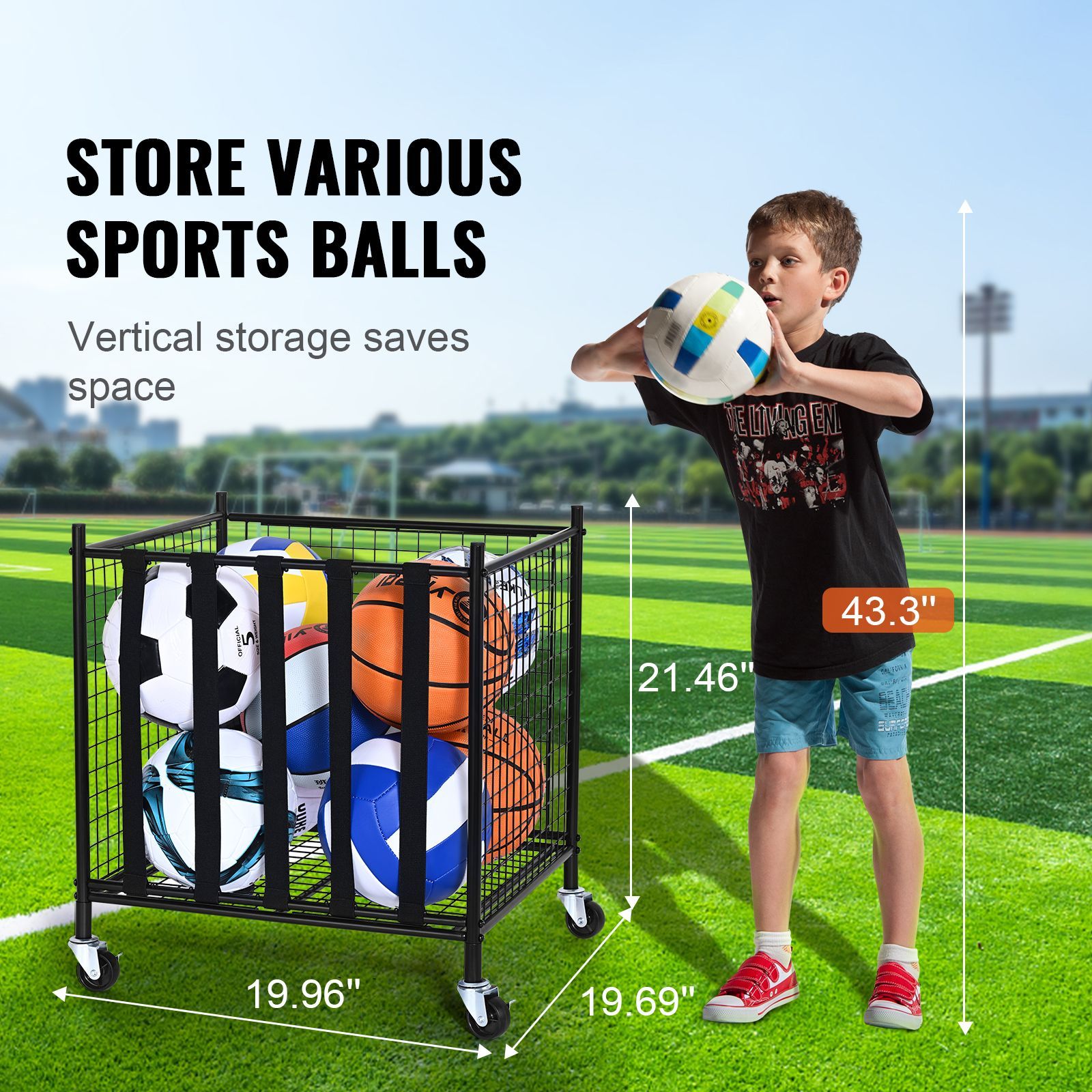 Tekerlekli Spor Topu Saklama A - Sports Equipment Cart incelemesi ve fiyatı