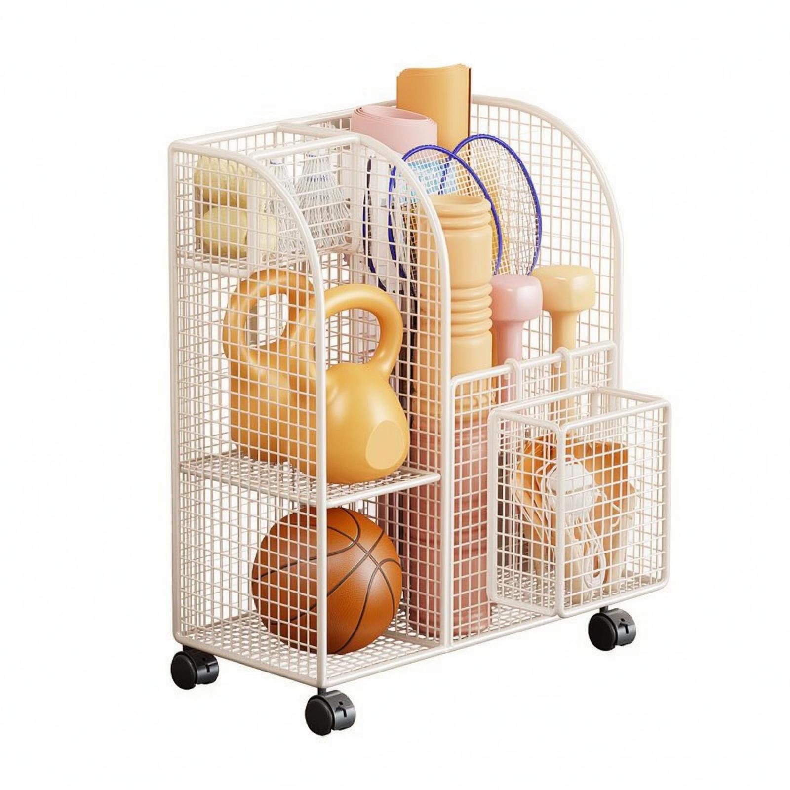Çok Bölmeli Metal Tel Depolama - Sports Equipment Cart incelemesi ve fiyatı